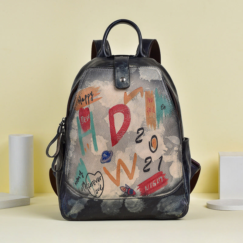 rucksack damen leder schwarz