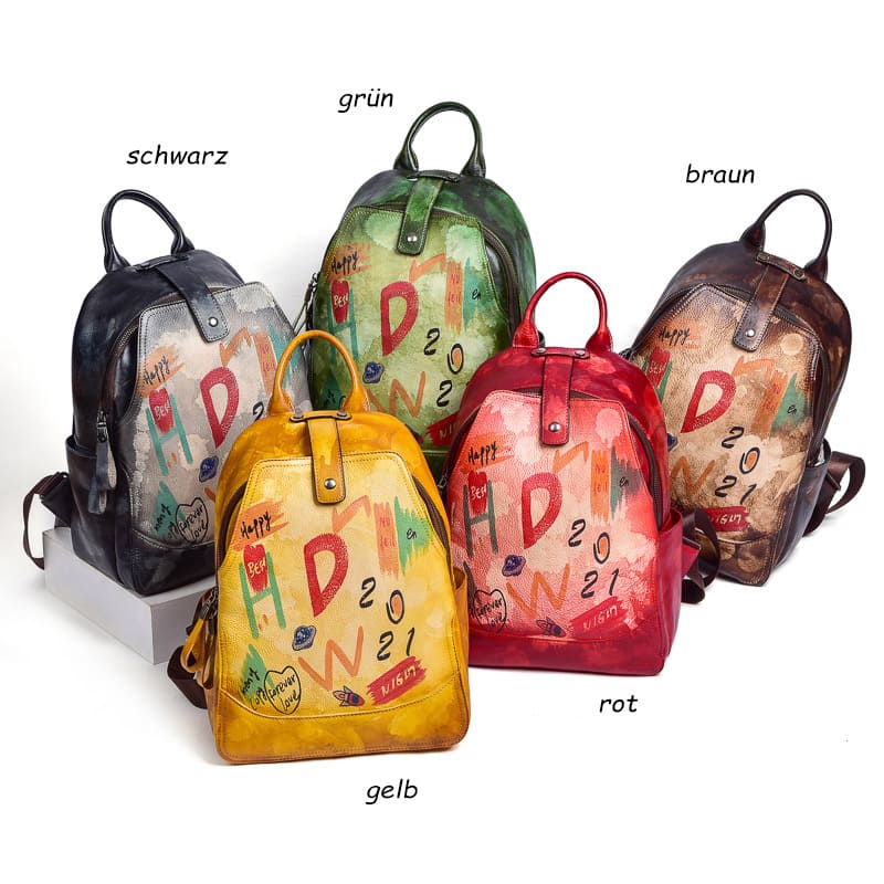 rucksack damen leder
