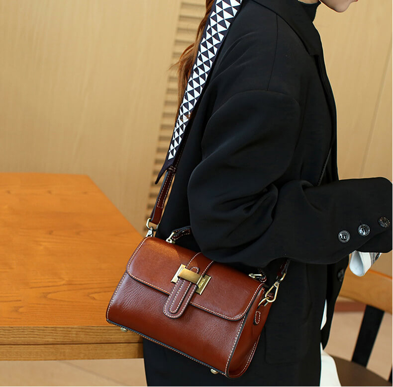 umhängetasche damen leder vintage