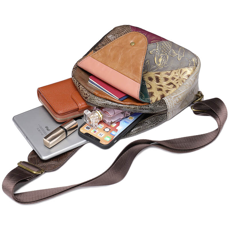 brustbeutel damen leder