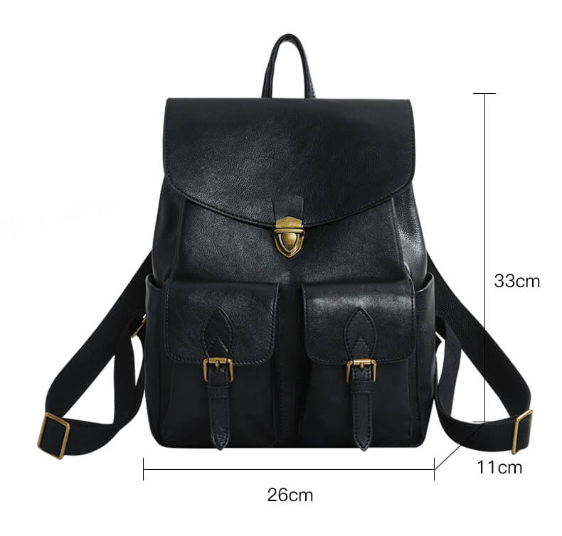 rucksack vintage damen leder