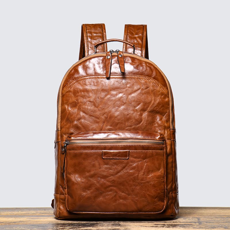 rucksack herren leder braun