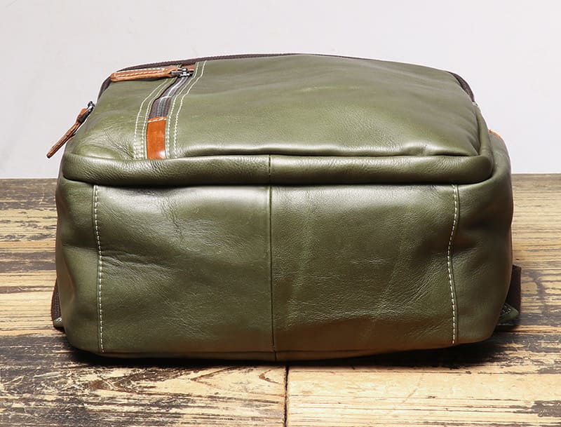 Vintage Herren Rucksack Leder mit Laptopfach für Uni und Reisen