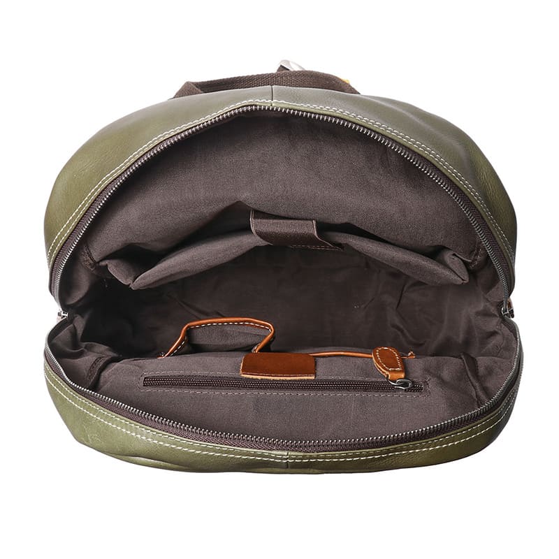 Vintage Herren Rucksack Leder mit Laptopfach für Uni und Reisen