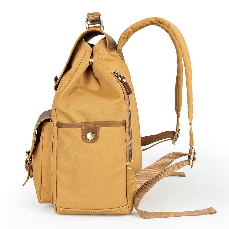 Vintage Herren Rucksack aus Canvas für Reisen und Uni
