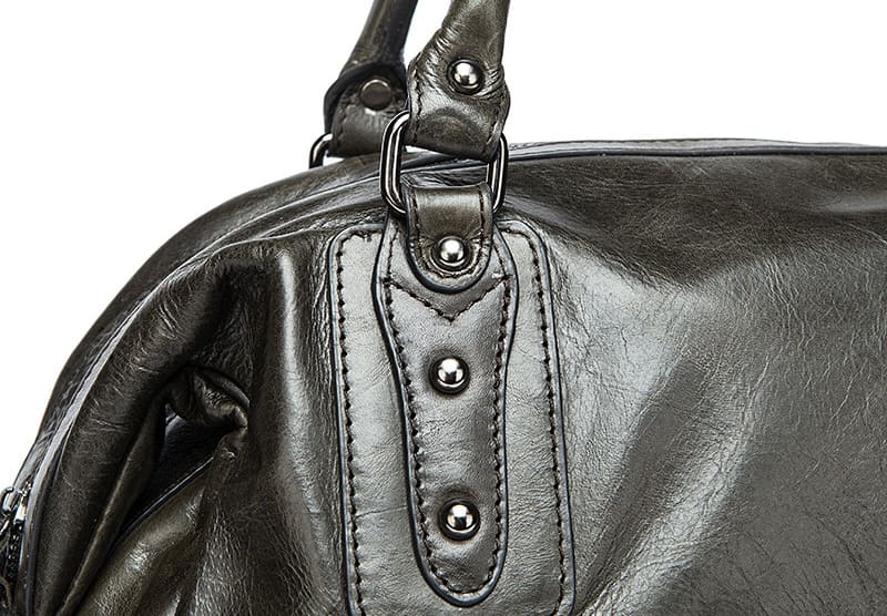 Vintage Leder Reisetasche Umhängetasche Handtasche retro