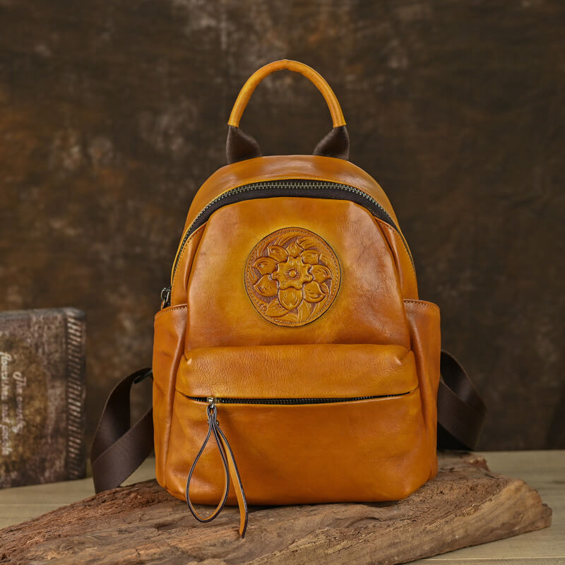 rucksack damen gelb