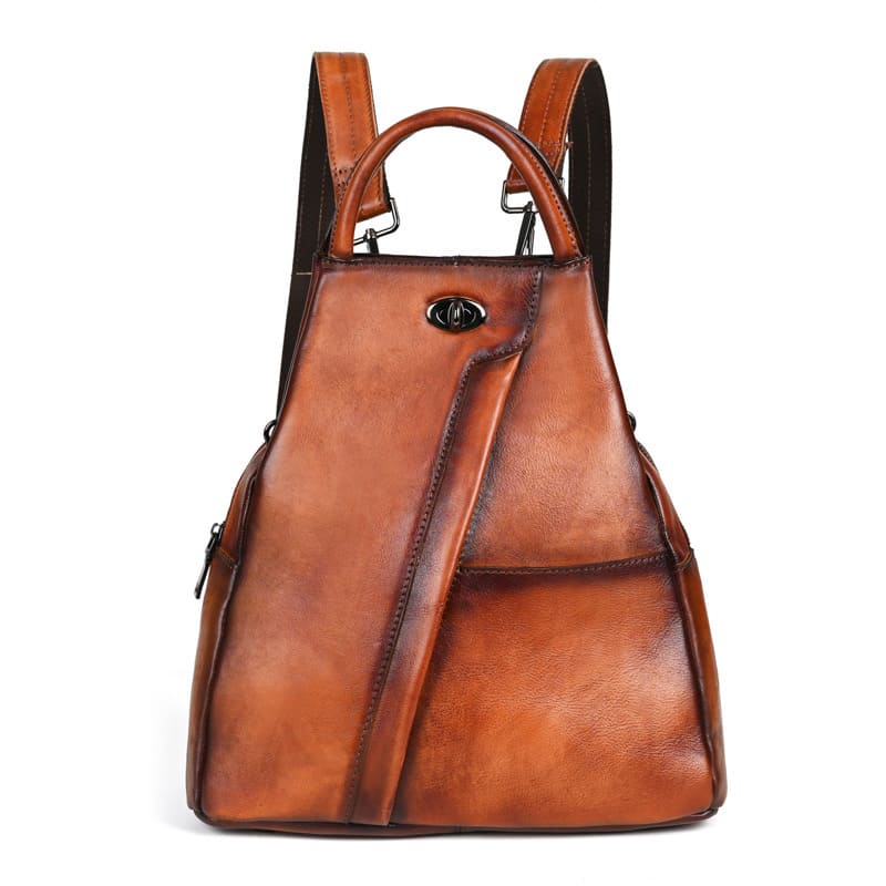 leder rucksack damen braun