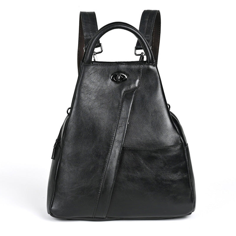rucksack damen leder schwarz