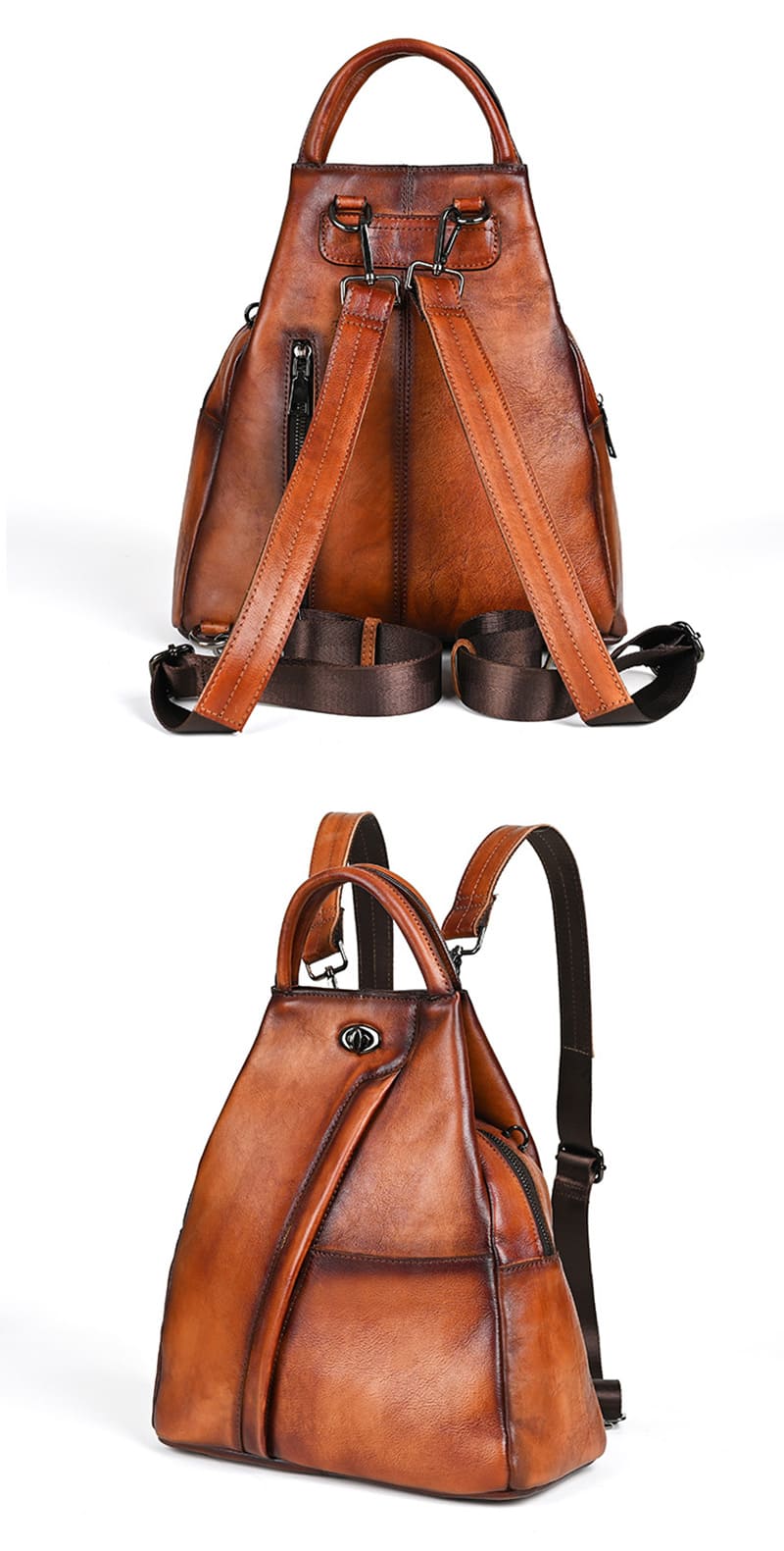 rucksack frauen leder