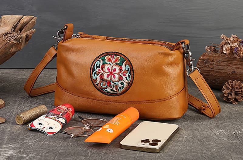 leder umhängetasche vintage damen