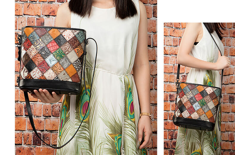 umhängetasche bunt klein