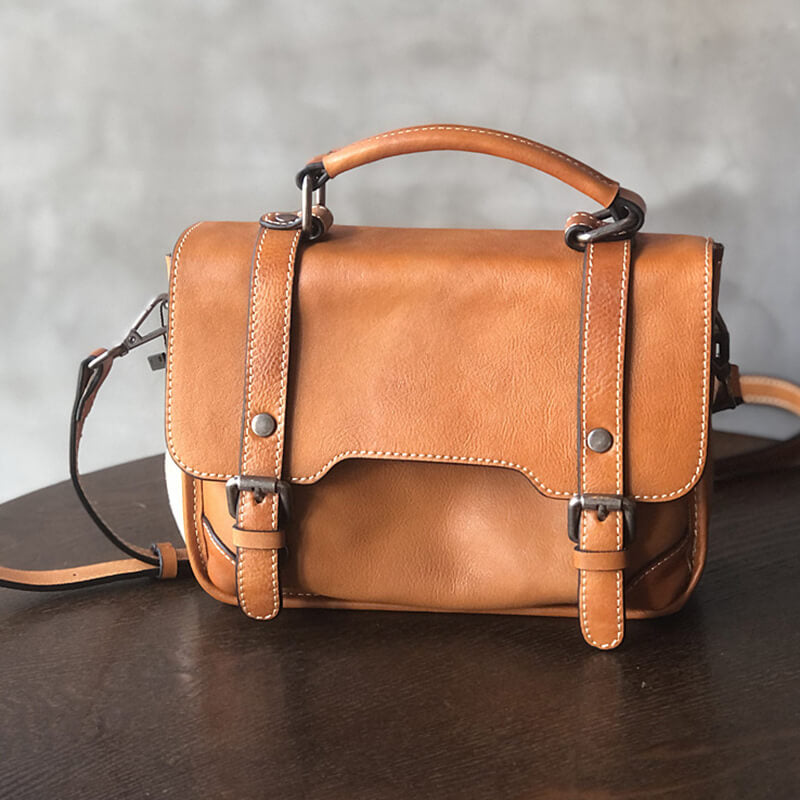 umhängetasche damen leder braun