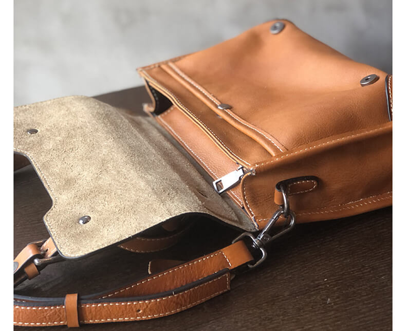 Vintage kleine Ledertasche Damen Umhängetasche mit Griff Handtasche