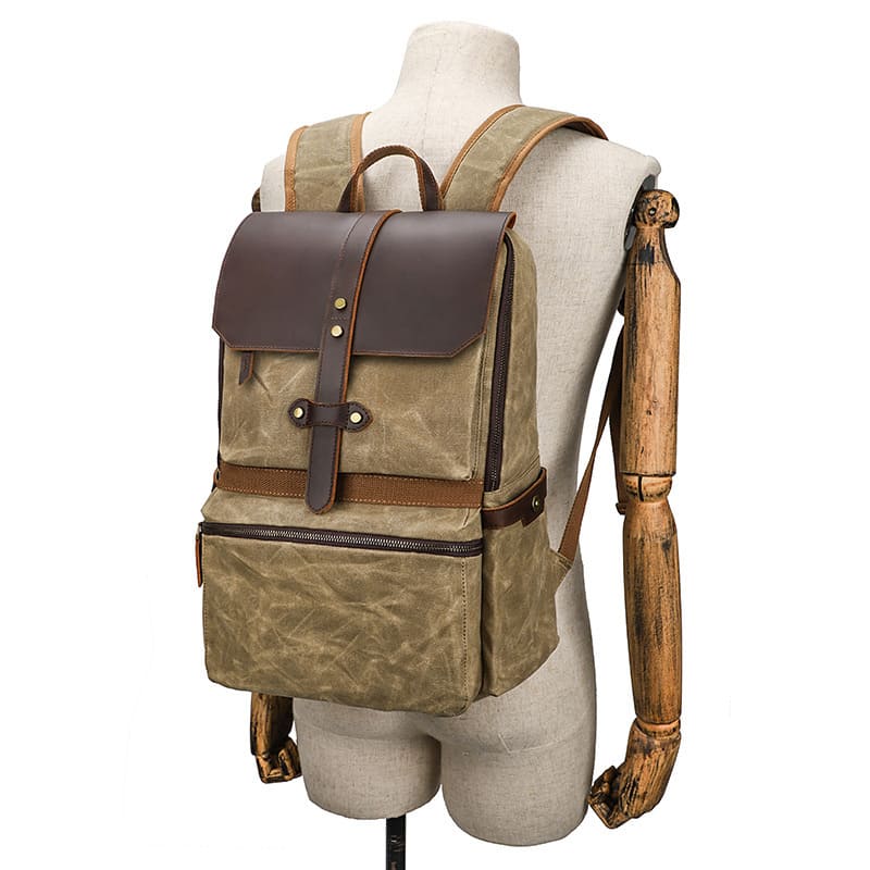 rucksack herren gewachstes canvas