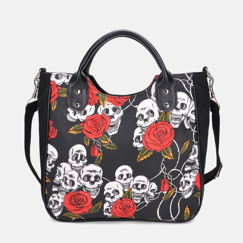 damen handtasche mit totenkopf