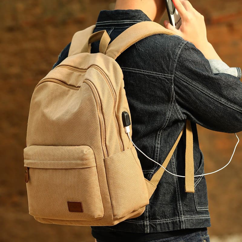 rucksack usb anschluss