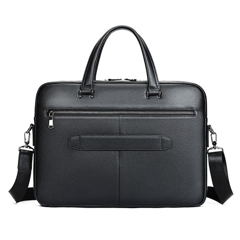 Businesstasche Herren Leder schwarz Handtasche Arbeit Laptop