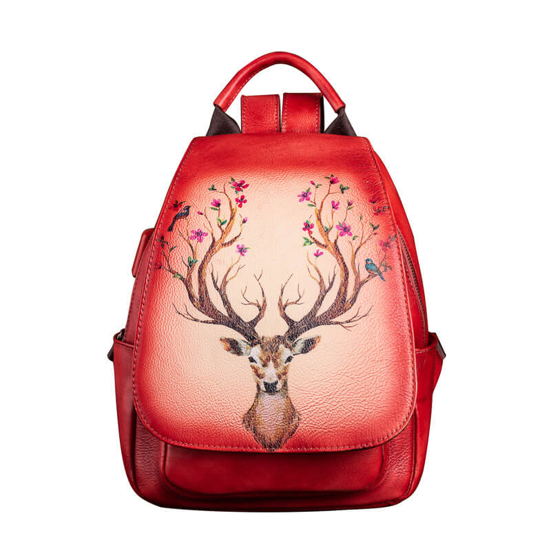 rucksack damen rot