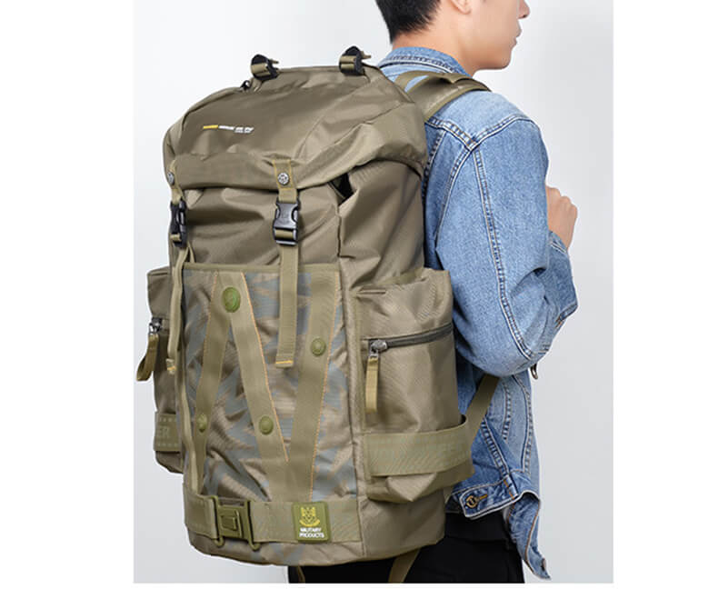 wanderrucksack herren groß großer Rucksack Herren Bergsteigen Wanderrucksack wasserdicht – Genautaschen