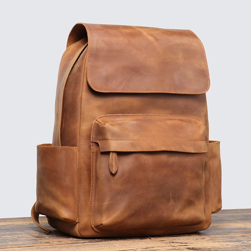 leder rucksack herren vintage