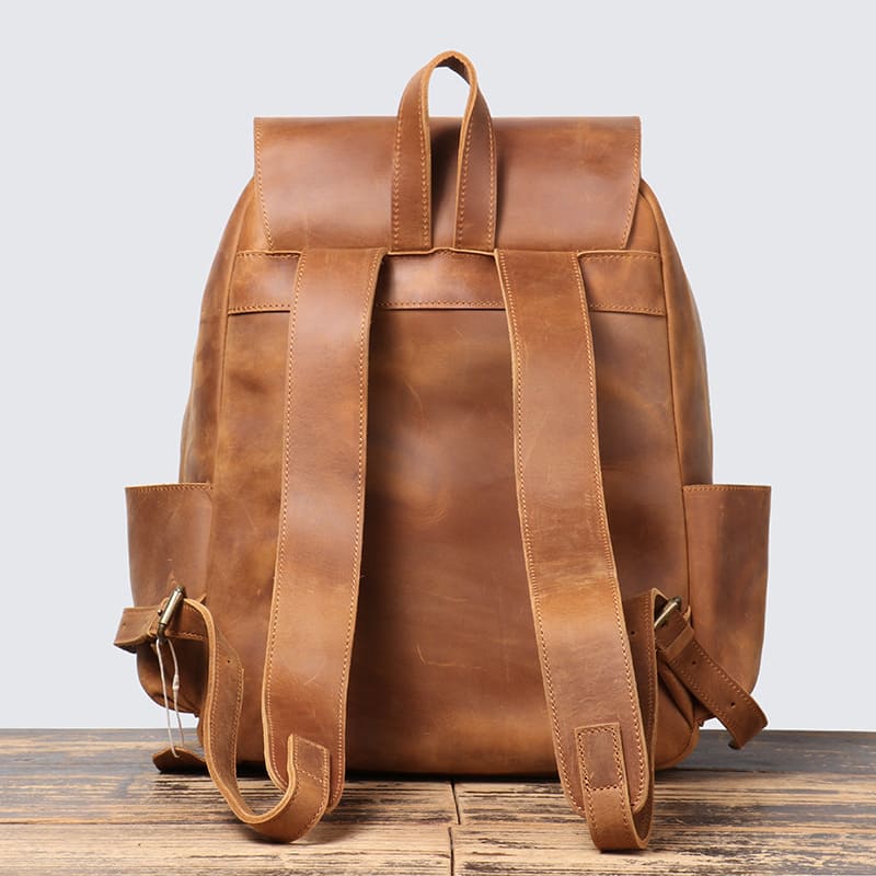 Leder Rucksack Herren Vintage Laptoptasche Business