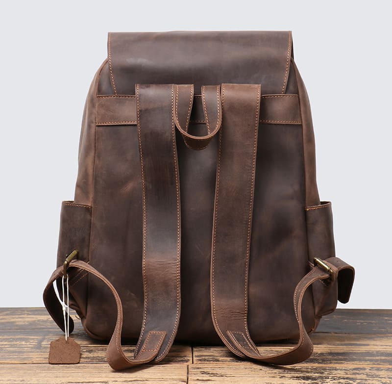 Leder Rucksack Herren Vintage Laptoptasche Business