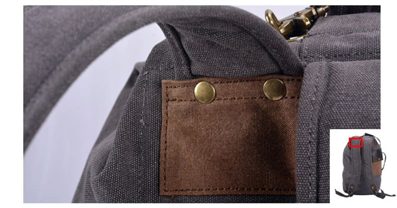 Zylinder Canvas Rucksack Herren sportlich Reiserucksack Outdoor