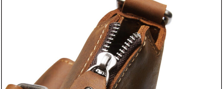 braune Umhängetasche Din A4 Leder Hochformat für Herren Business Handtasche Aktentasche