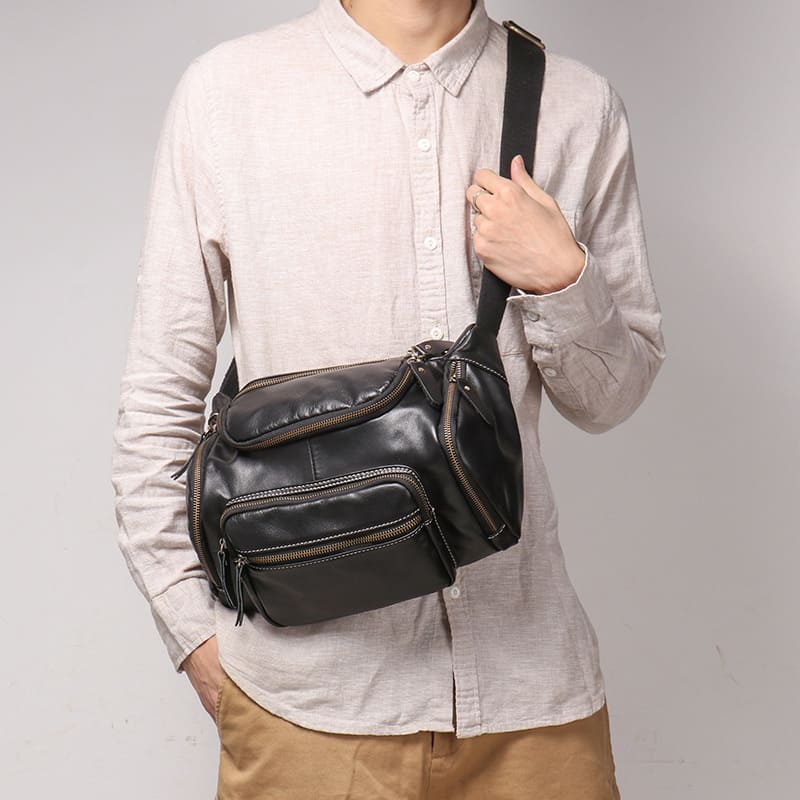 brusttasche herren leder