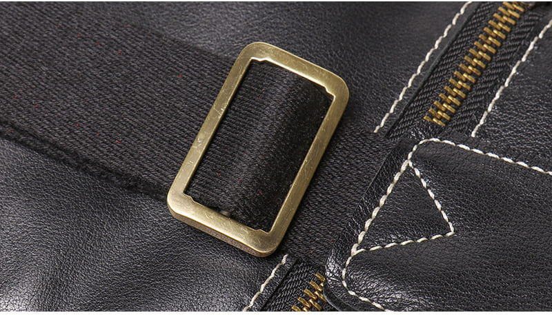 schwarze Leder Brusttasche Herren Umhängetasche Männer Brustbeutel