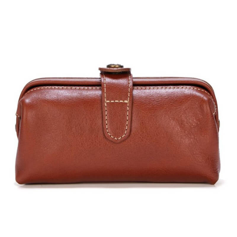 damen clutch braun