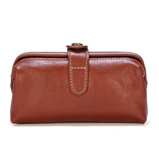 damen clutch braun