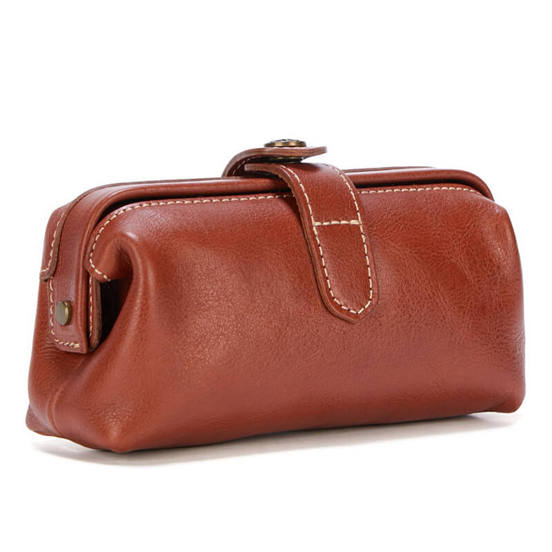 damen clutch braun