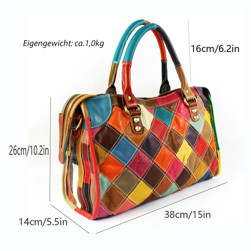 handtasche damen leder bunt