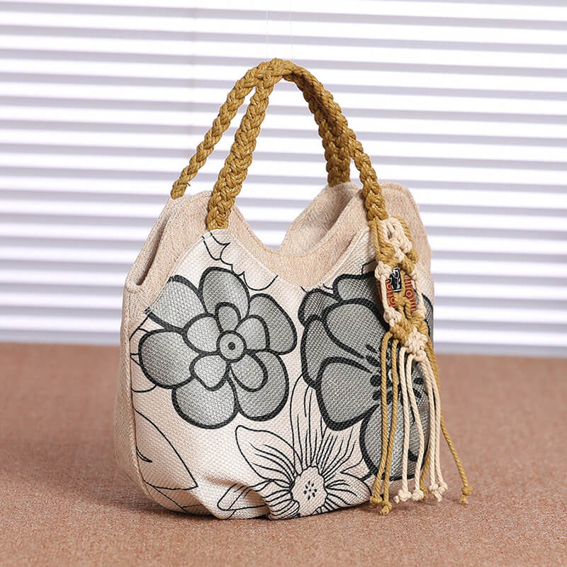 damen handtasche mit blumenmuster