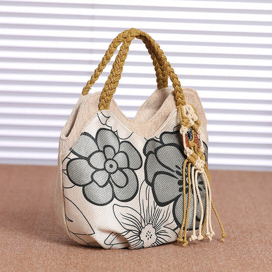 damen handtasche mit blumenmuster