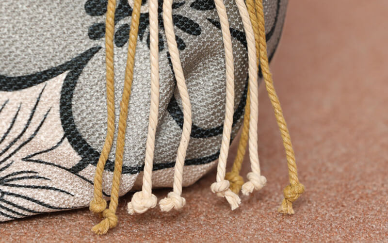 Damen Handtasche Canvas weiß mit Blumen für Freizeit