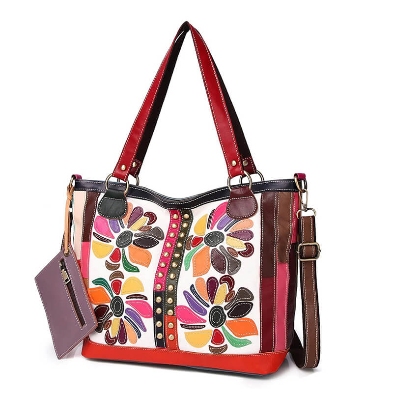 schultertasche blumen