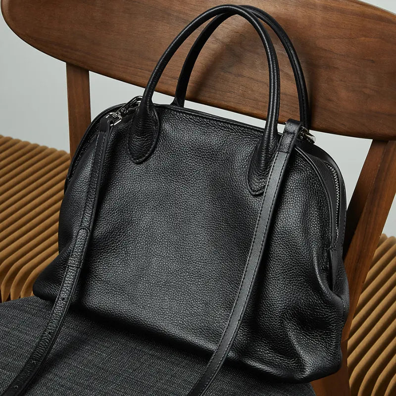 damen handtasche leder schwarz