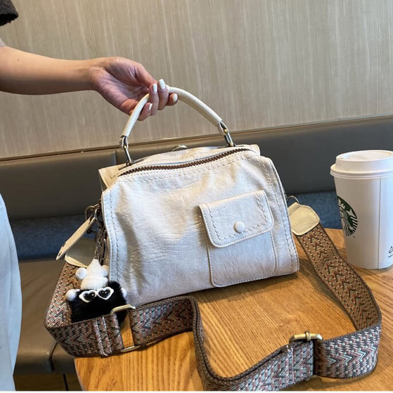 handtasche damen weiß leder
