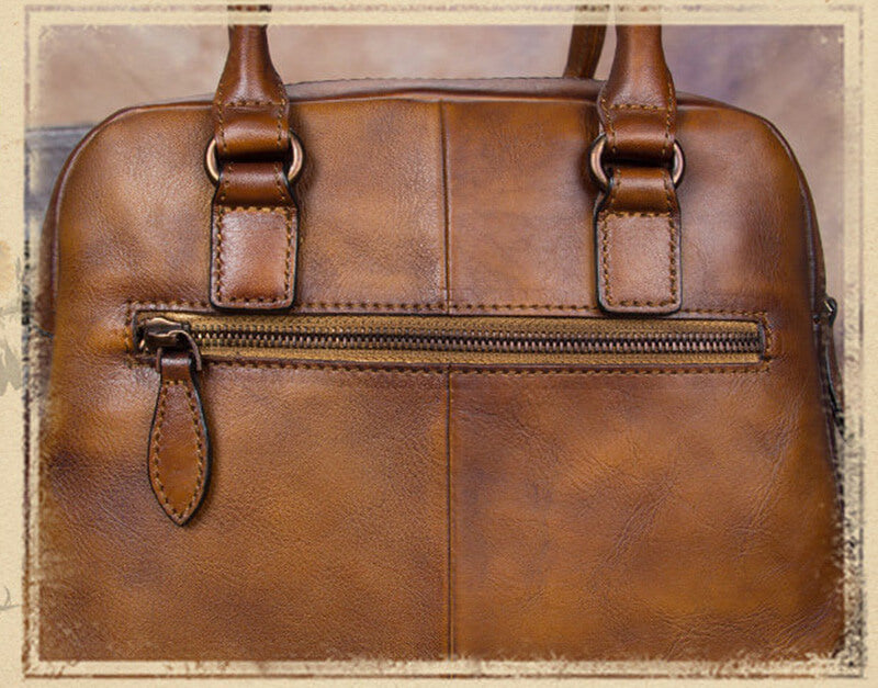 Damen Handtasche Vintage Leder Umhängetasche in 6 Farben