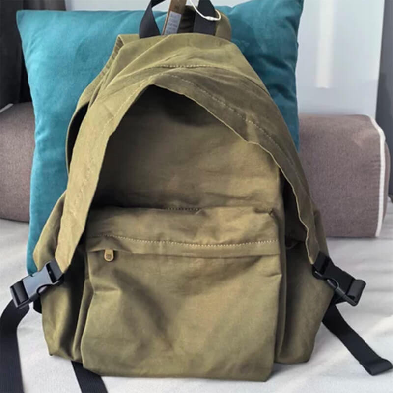 Damen Rucksack Baumwolle mit Laptopfach für 14 Zoll Laptop für Alltag und Reisen in vier Farben