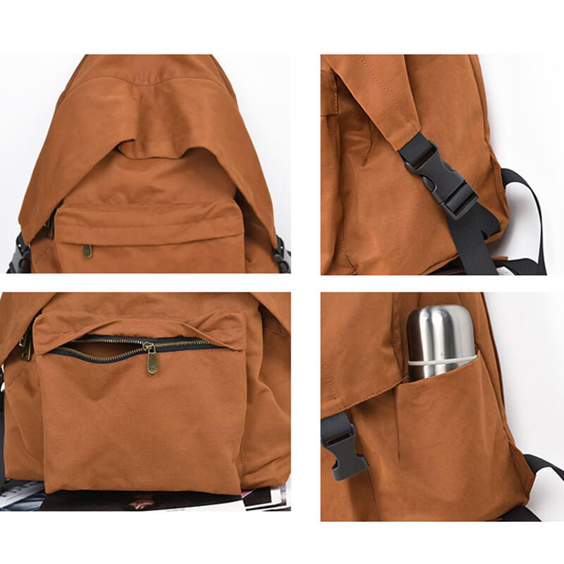 Damen Rucksack Baumwolle mit Laptopfach für 14 Zoll Laptop für Alltag und Reisen in vier Farben