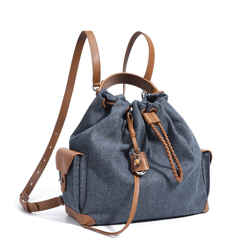 damen rucksack grau