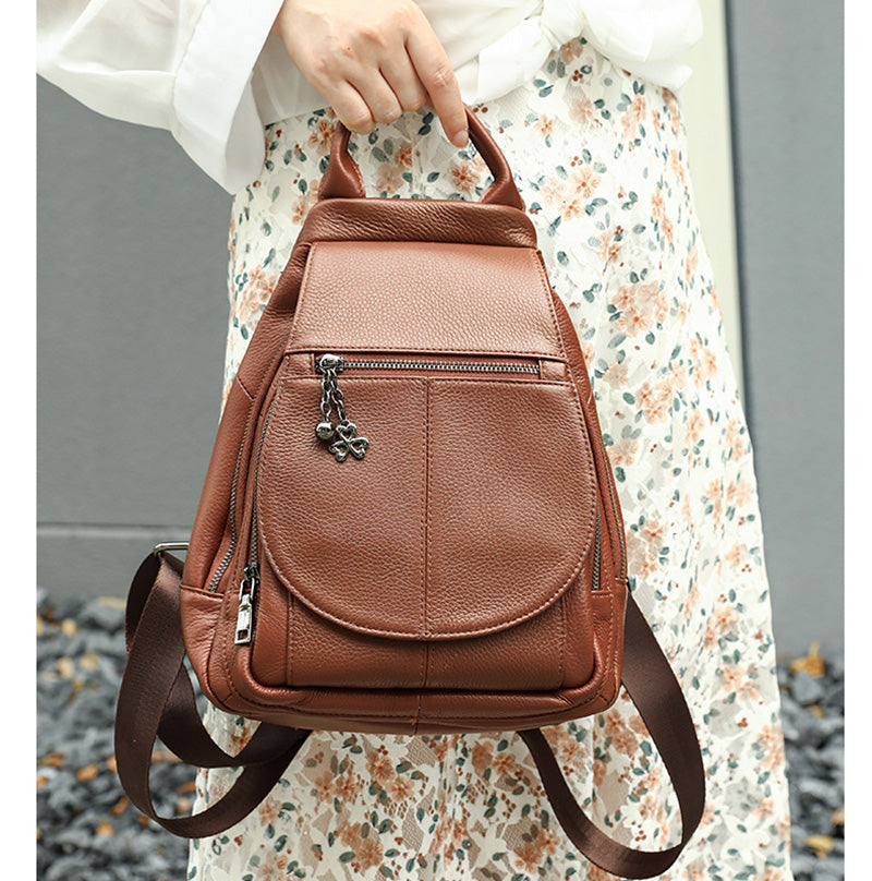 damen rucksack braun
