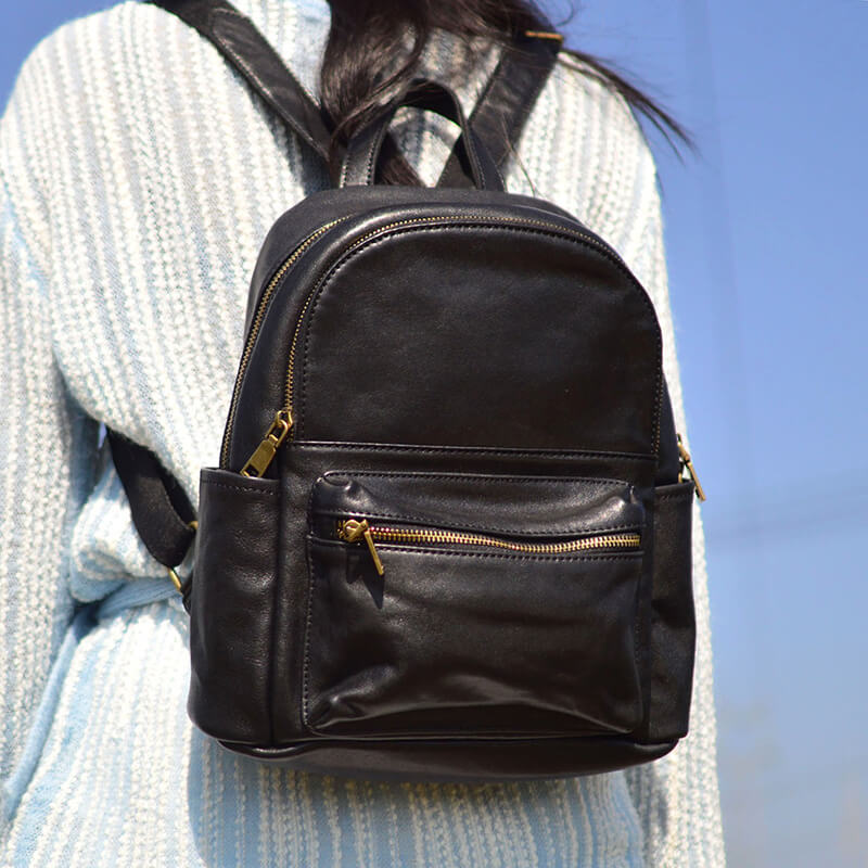 damen rucksack schwarz elegant