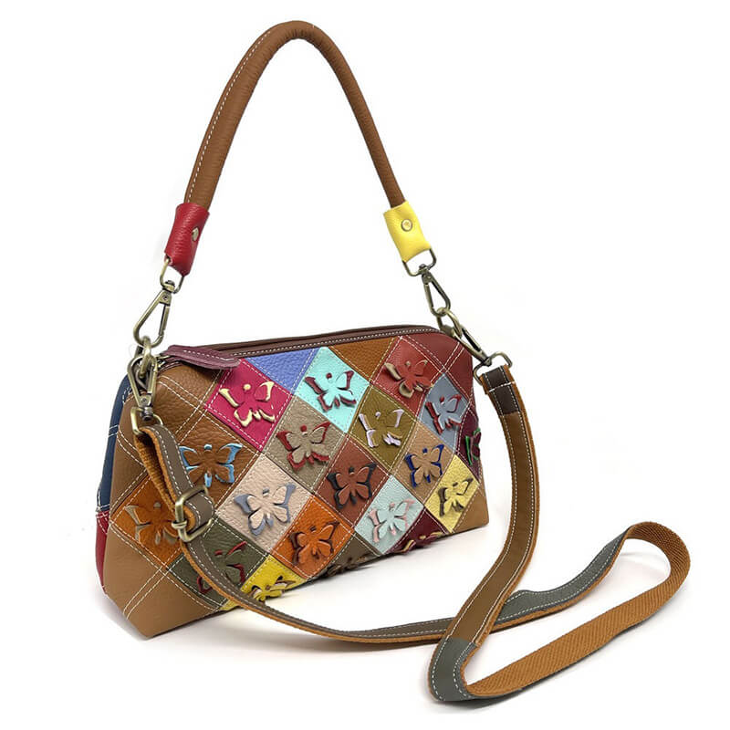 schultertasche damen leder