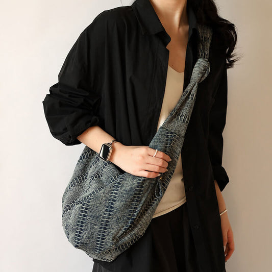 umhängetasche graublau