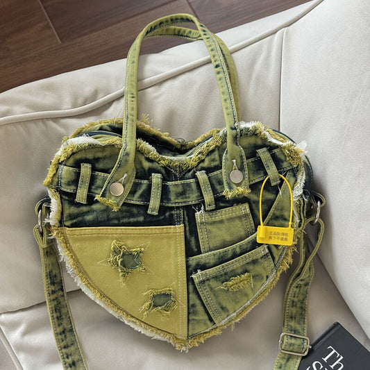 umhängetasche damen denim